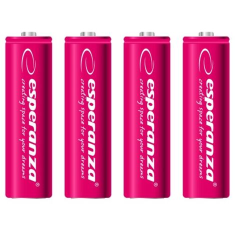 Esperanza rechargeable batteries ni mh aa 2000mah 4pcs red