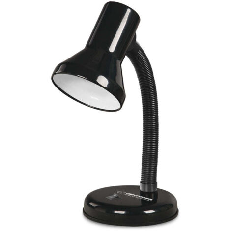 Esperanza schreibtischlampe e27 alatair schwarz