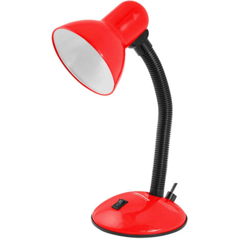 Esperanza schreibtischlampe e27 arcturus rot