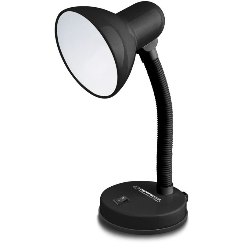 Esperanza Schreibtischlampe E27 Vega Schwarz