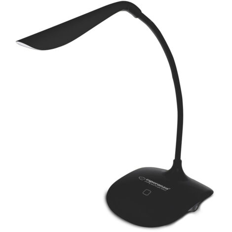 Esperanza schreibtischlampe led acrux schwarz