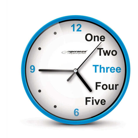 Esperanza Wall Clock Prague Blue