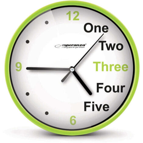 Esperanza wall clock prague green