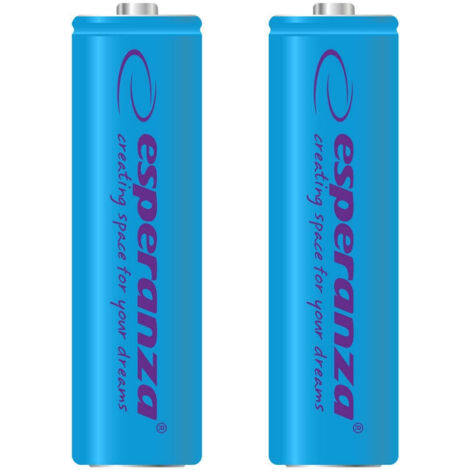 Esperanza Wiederaufladbare Batterien Ni-Mh Aa 2000Mah 2St. Blau