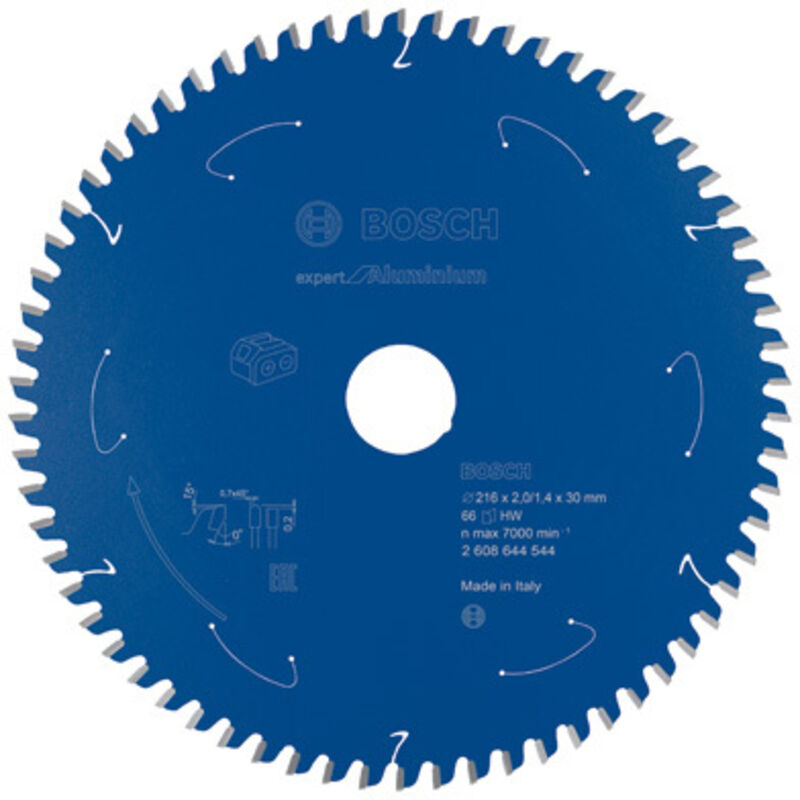 Bosch - Accessori Expert per Lama circolare in alluminio (alluminio, 216 x 30 2 mm, 66 denti, accessorio senza cavo)