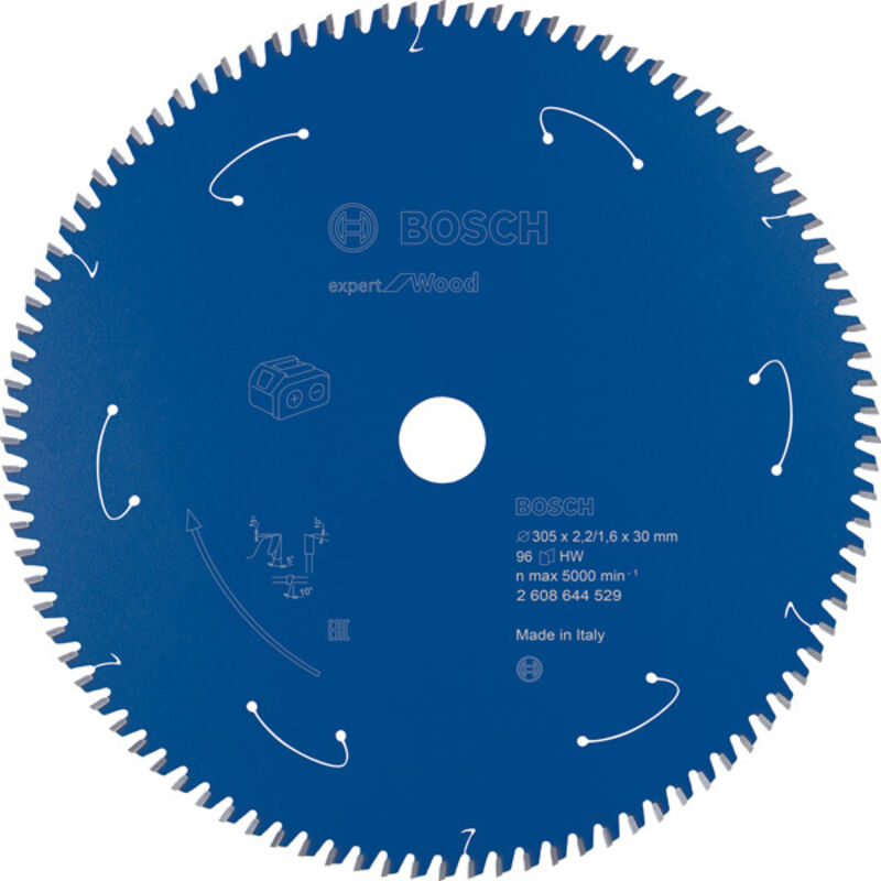 Lama circolare a batteria Expert per legno, 305 x 2,2/1,6 x 30, 96 denti