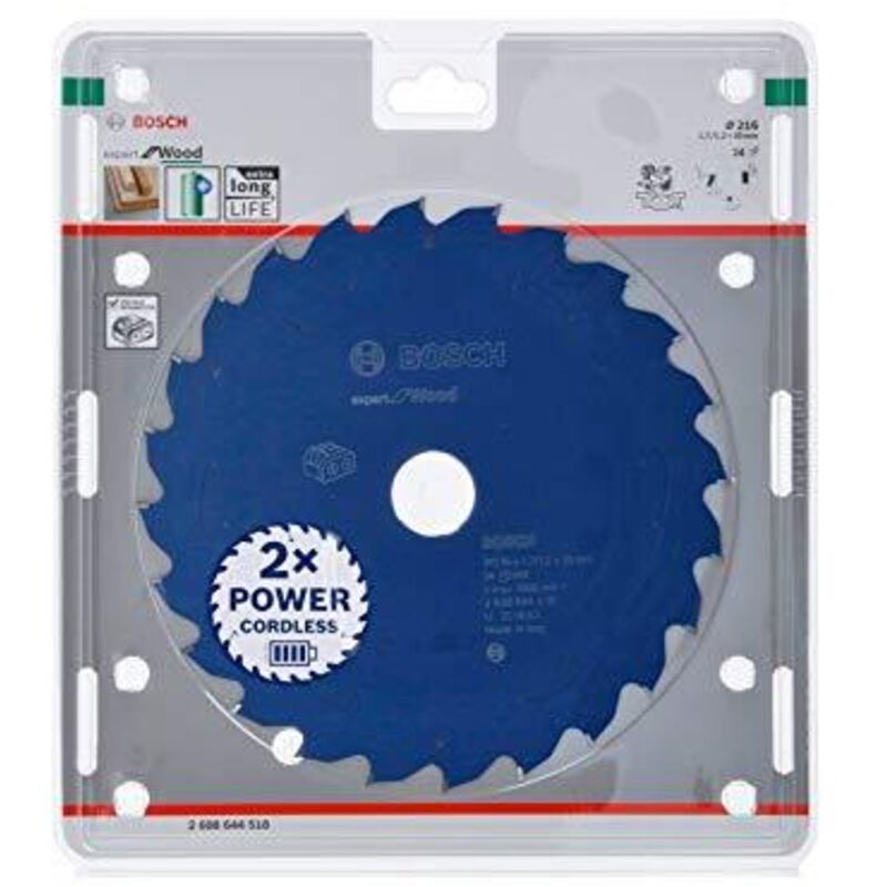 Lama circolare a batteria Expert per legno, 216 x 1,7/1,2 x 30, 24 denti