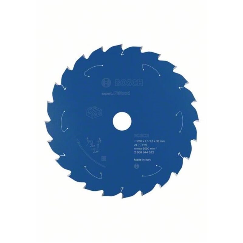 Lama circolare a batteria Expert per legno, 250 x 2,1/1,6 x 30, 24 denti
