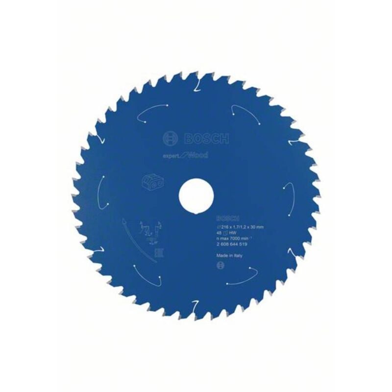 Accessories 2608644519 Lama circolare 216 x 30 mm Numero di denti: 48 1 pz. - Bosch