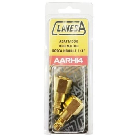 Espiga Neumatico Rapida 1/4'' Hemb Dor Aarh14B Clavesa 2 Pz