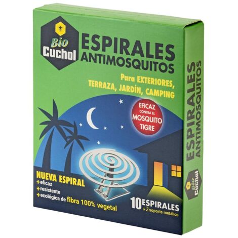 ESPIRAL ANTI-MOSQUITOS 10 UDS C/BANDEJA 1-20609