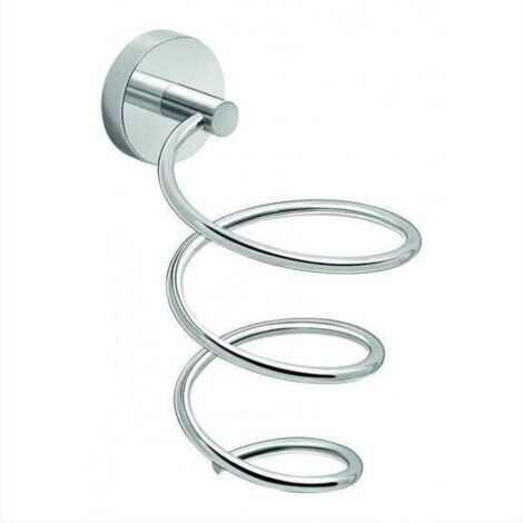 Espiral Para Colgar Secador De Pared En Metal Cromado 9,5X17 Cm  Sparta