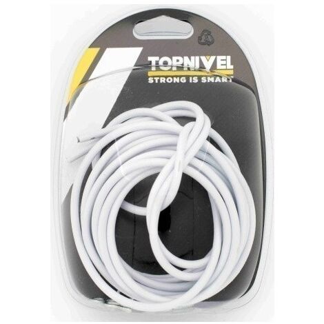 Espiral Visillo 3Mt Forrado Blanco  Nivel