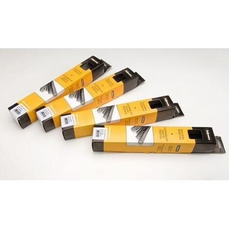 Espirales metálicas negras 10 mm Pack 25 Uds