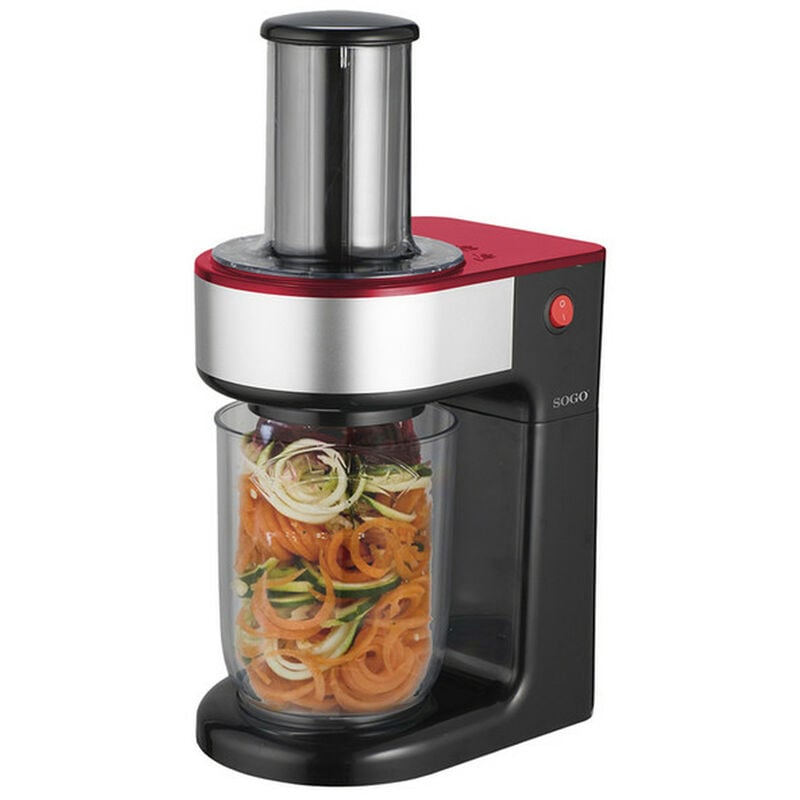 

Espiralizador de Verduras 80W, 3 Cuchillas en espiral - Capacidad de 1,2 L