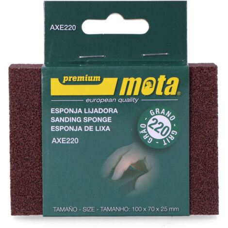 Esponja De Lijar Óxido De Aluminio 170x70x25mm Grano220 Mota
