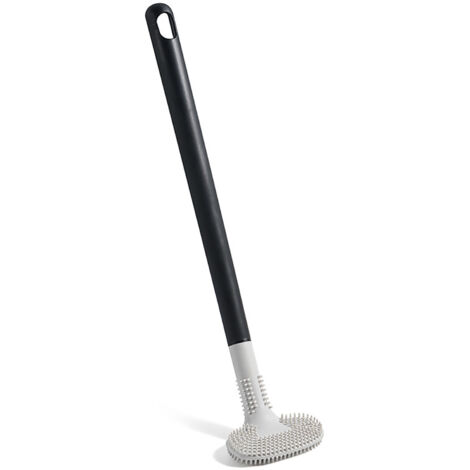 Esponja de silicona para inodoro con mango largo y soporte de pared – Cepillo de limpieza suave para el baño, 80 g