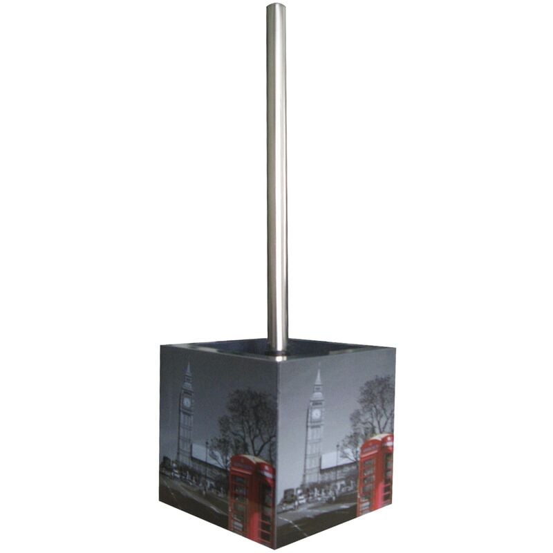 

Escobilla de baño 'Londres' de acero inoxidable y MDF Ø11 x 37 cm - MSV
