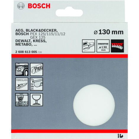 Esponja pulido: 130mm  BOSCH 2608613005