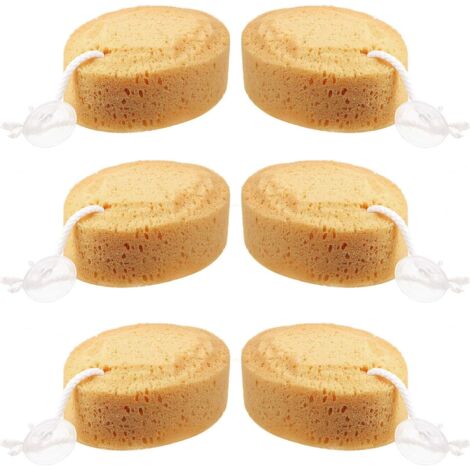 esponjas de ducha corporales de espuma natural para adultos y niños: limpieza corporal eficaz y cómoda