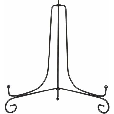 Foto 1 pz di Espositori in Ferro per Piatto Decorativo Nero 3 Pollici Cavalletti per Tavolo Supporti Piatti da Esposizione Supporto Cavalletto Espositore Porta Piatti Libri Cornice 