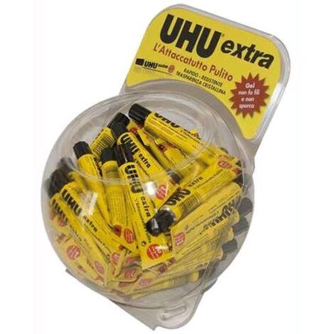 Espositore a Boccia ADESIVO Colla Gel ATTACCATUTTO UHU 20 ml conf. 60 pz