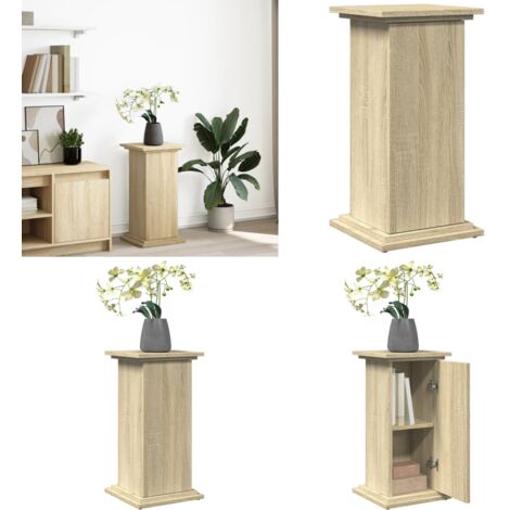 Espositore con Portaoggetti Rovere Sonoma 31x30x60cm Truciolato - Mobile con scomparti - Truciolato