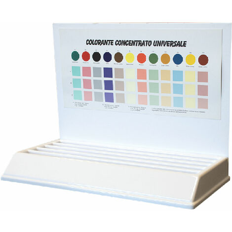 ESPOSITORE DA BANCO COLORANTI 'COLOREA' cm 51 x 13 x h 23 - in cartone 1 scomparto