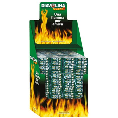 ACCENDIFUOCO DIAVOLINA FUOCO MINI EXPO CUBETTI 40 8002840012018 CASALINGHI  DIAVOLINA