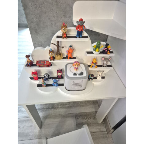 Espositore / mensole per statuette audio Toniebox 2 - Nuvola su base