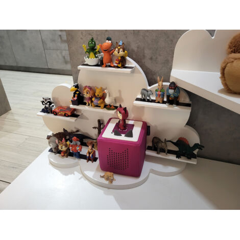Espositore / mensole per statuette audio Toniebox - Nuvola su base