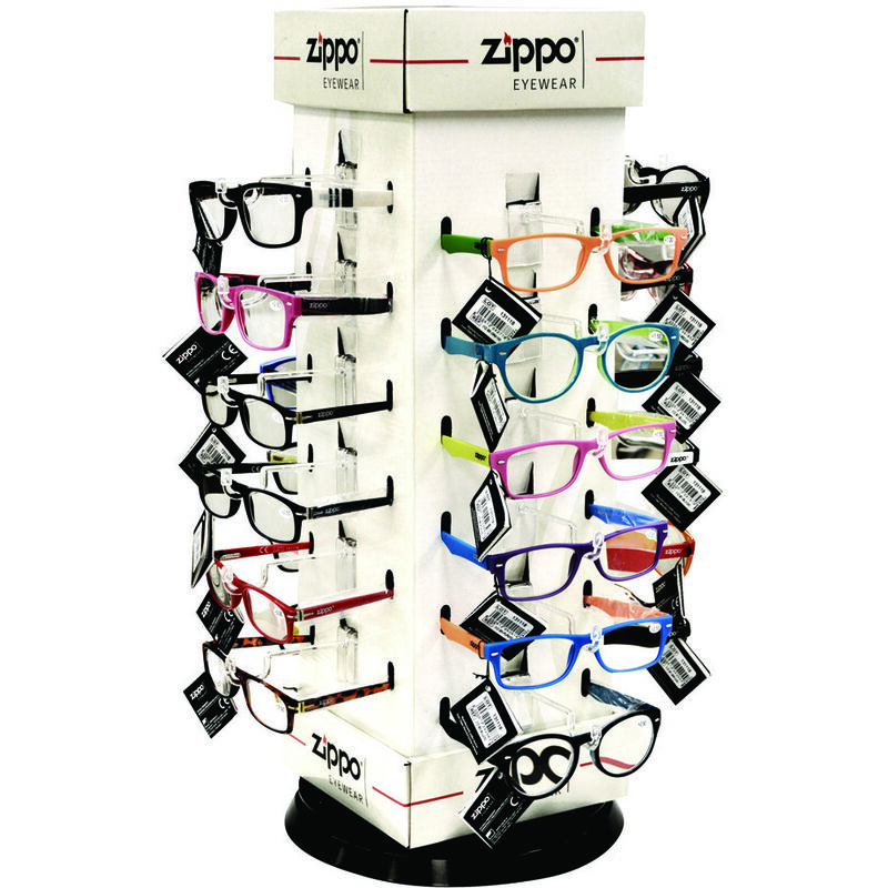 Image of Zippo - Espositore occhiali da lettura pz.24 - cm.24x24x55h. - 31z-pd-24h