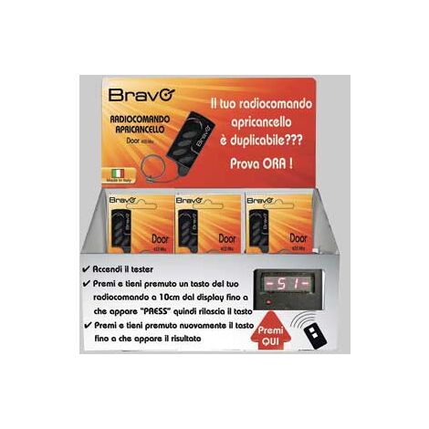 Espositore radiocomandi door con tester 22 pezzi