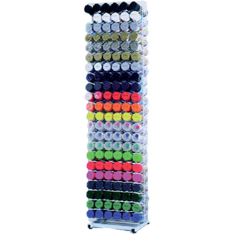 ESPOSITORE VUOTO PER SMALTO SPRAY 528 posti (4 pannelli girevoli)  - AREXONS