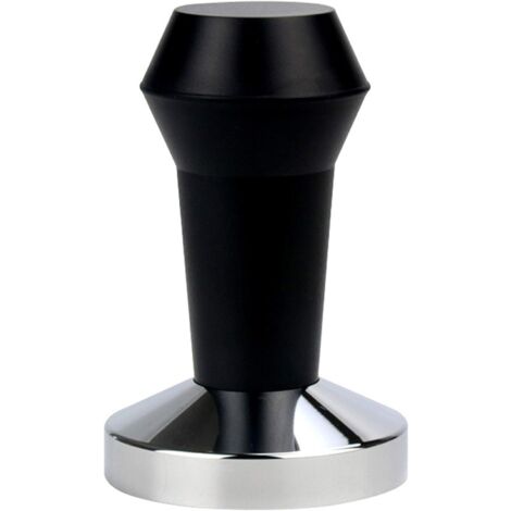 Espresso-Kaffee-Manipulation, schwarz, rot, Edelstahl, ABS-Griff, Maschinenpresse, flache Basis, Barista-Maker-Zubehör (51 mm)
