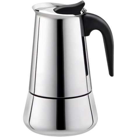 Espresso-Kaffeemaschine, Herd-Kaffeemaschine, Espressokanne-Kaffeemaschine, italienischer 300 ml Edelstahl