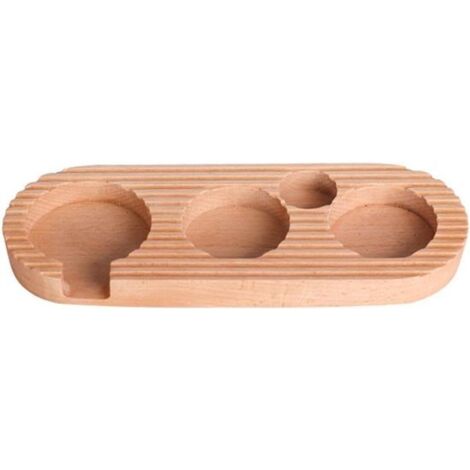 Espresso Tamper Stand - Coffee Machine Accessories - Espresso Machine Tamper Stand - Espresso Machine Tamper Base - 58mm Wooden Espresso Tamper Stand - Espresso Tools for Kitchens, Cafes, and Restaura