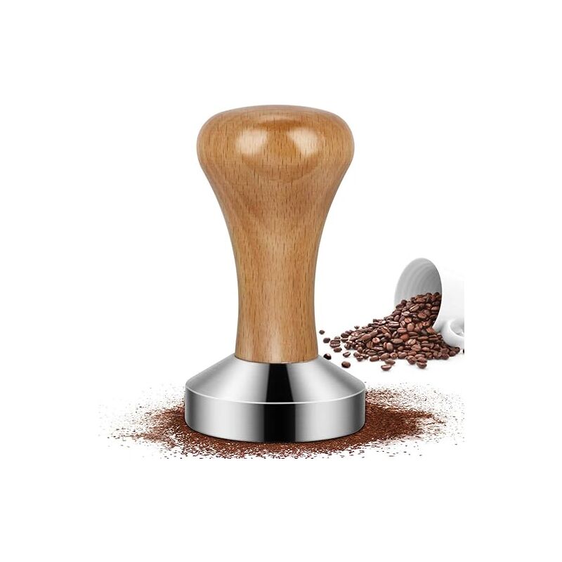 Linghhang - Espresso Tamper, Tasseur de café en Acier Inoxydable Presse à Café en Acier Inoxydable Barista Espresso Tamper pour Machine à Café