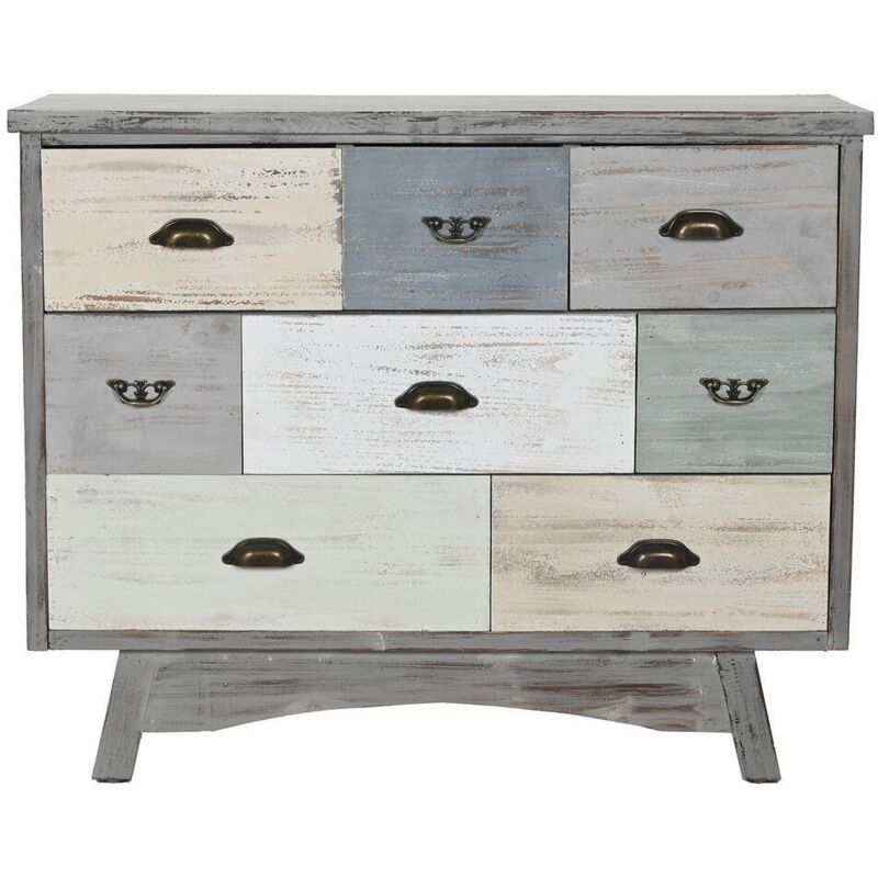 Oem Grau Esprit Kommode Home Multicolor 8 Schubladen 100X40x80 Cm