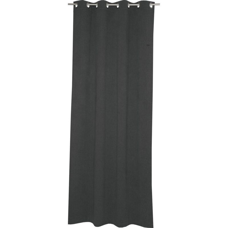 ESPRIT Rideau à œillets opaque HARP - 1 pièce 140x250 cm, Gris foncé ESPRIT Rideau à œillets opaque HARP - 1 pièce 140x250 cm, Gris foncé