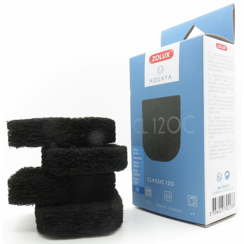 

Espuma de carbono CL 120 B. para la clásica bomba de acuario 120.