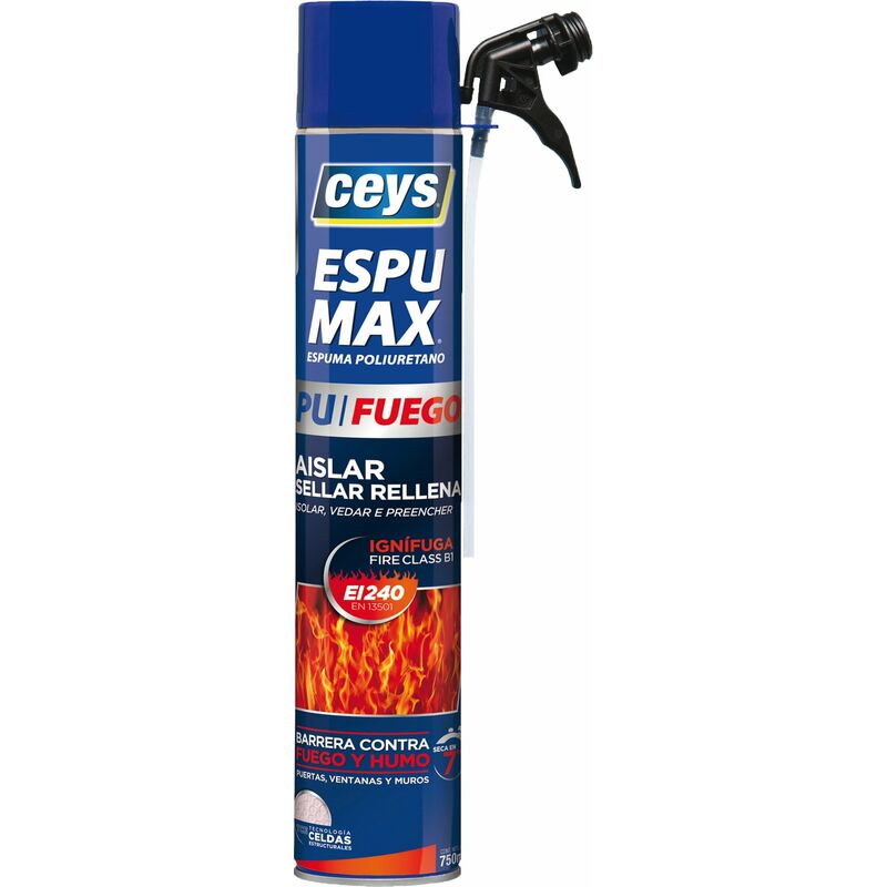 

Espuma poliuretano espumax stop fuego cánula 750 ml