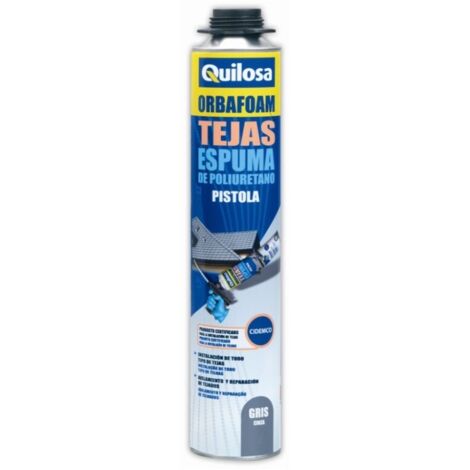 ESPUMA POLIURETANO P/TEJAS 750 ML. GRIS -