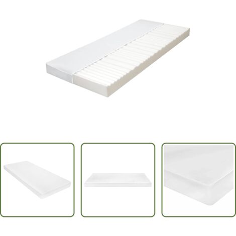 Espuma PU - Colchón 7 zonas espuma de PU 10 cm H2 H3 80x200 cm