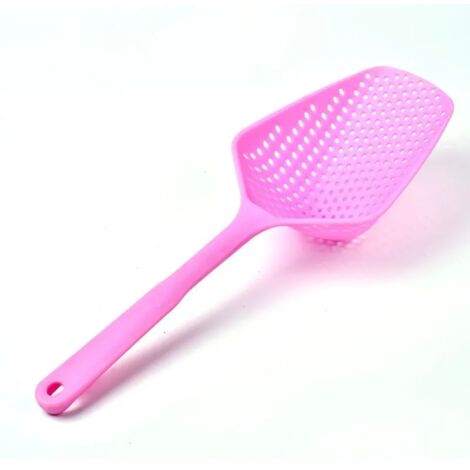 Espumadera Fackelmann de acero inoxidable de 34 cm – Para desespumar sopas y alimentos fritos, mango largo
