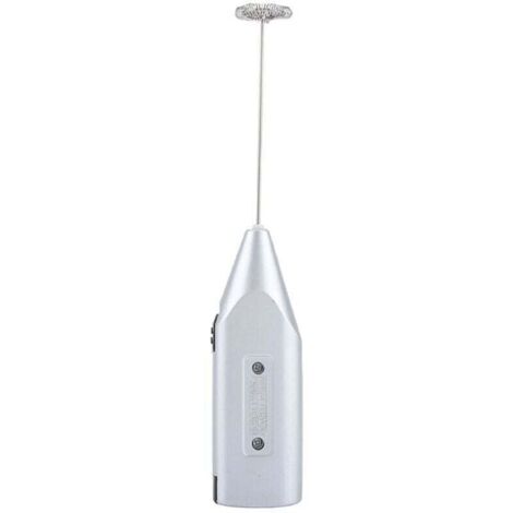 Espumador de leche eléctrico portátil, mini agitador manual, funciona con pilas, mezclador de bebidas de acero inoxidable y mini espumador, accesorio de cocina para café matcha