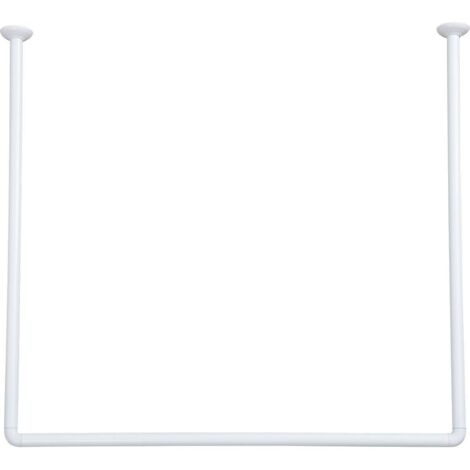 Esquinero en u de aluminio 80x80x80 cm - blanco - Tendance
