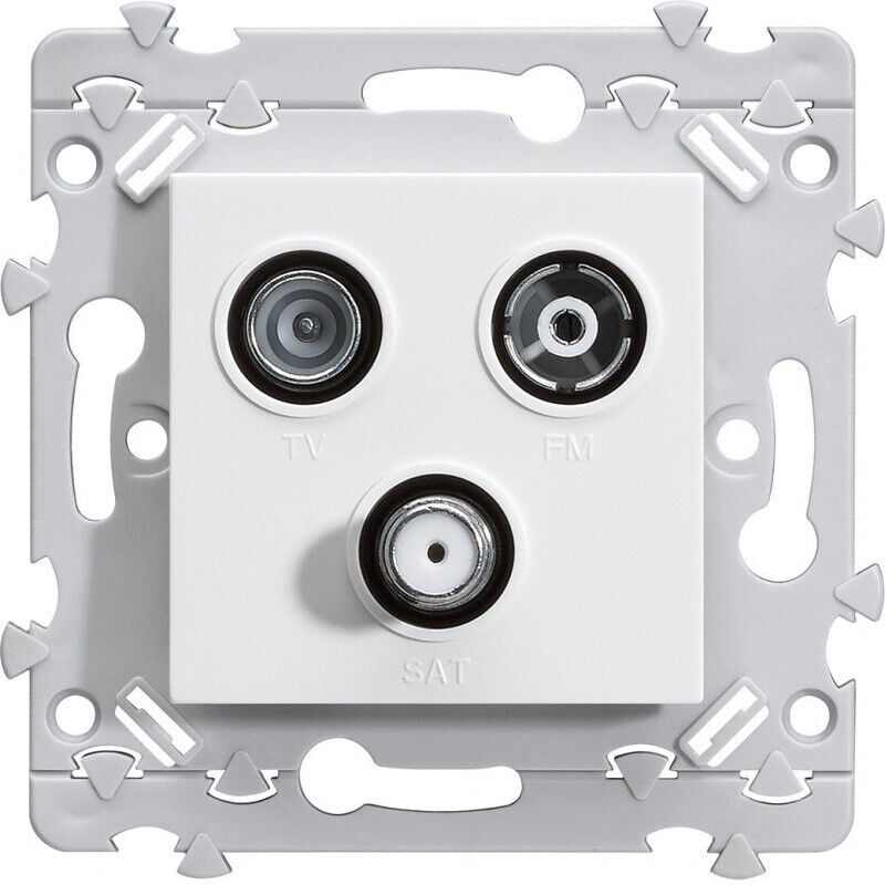 Hager - essensya prise tv+fm+sat directe 1ENTRÉE WE256