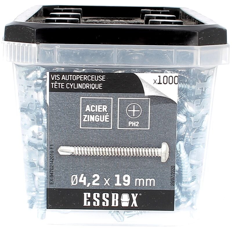 ESSBOX de 1000 Autoperceuses TCC 4.2X19 Zingué