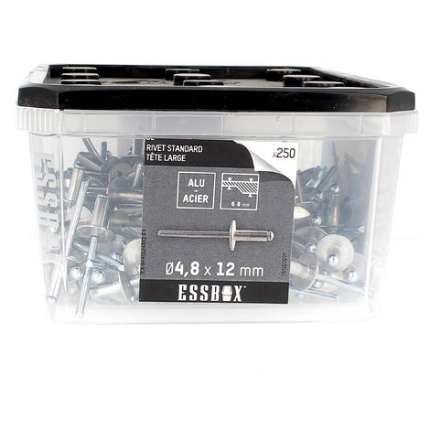 ESSBOX de 250 Rivets TL 4.8X12 Alu/Acier